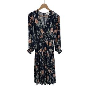 Bohme Floral Maxi Dress Womens S Boho Flowy Hippie Peasant Cottage Beach Resort